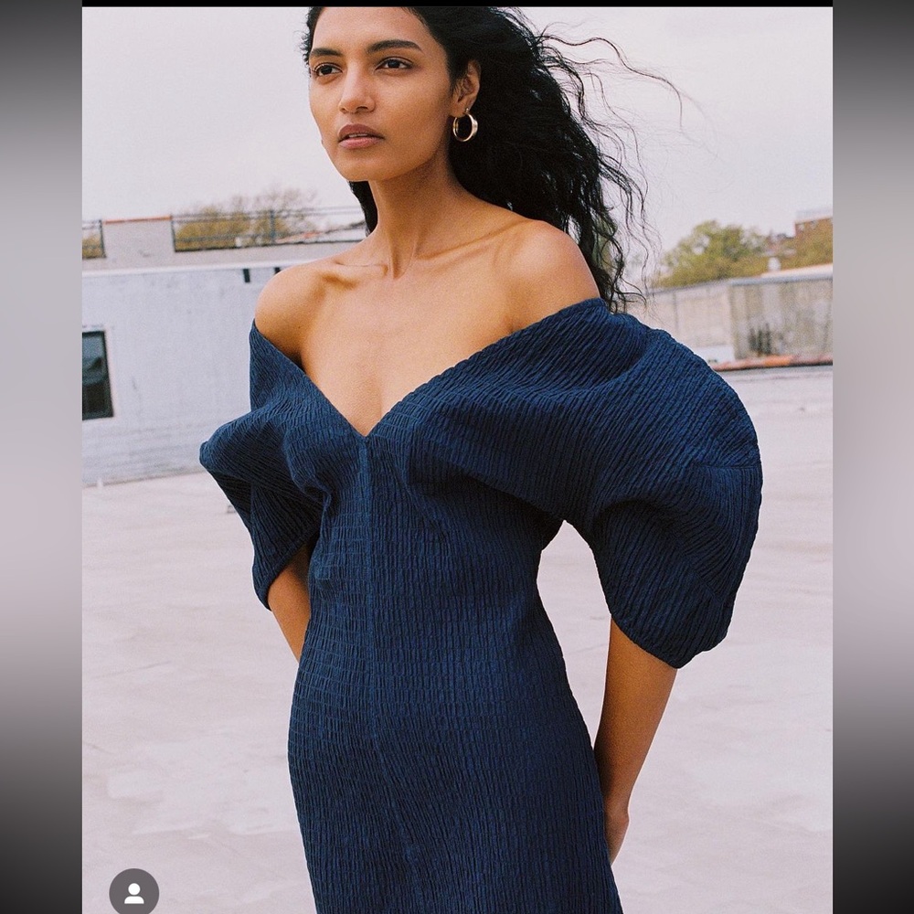 Mara Hoffman Gracen Dress Navy L